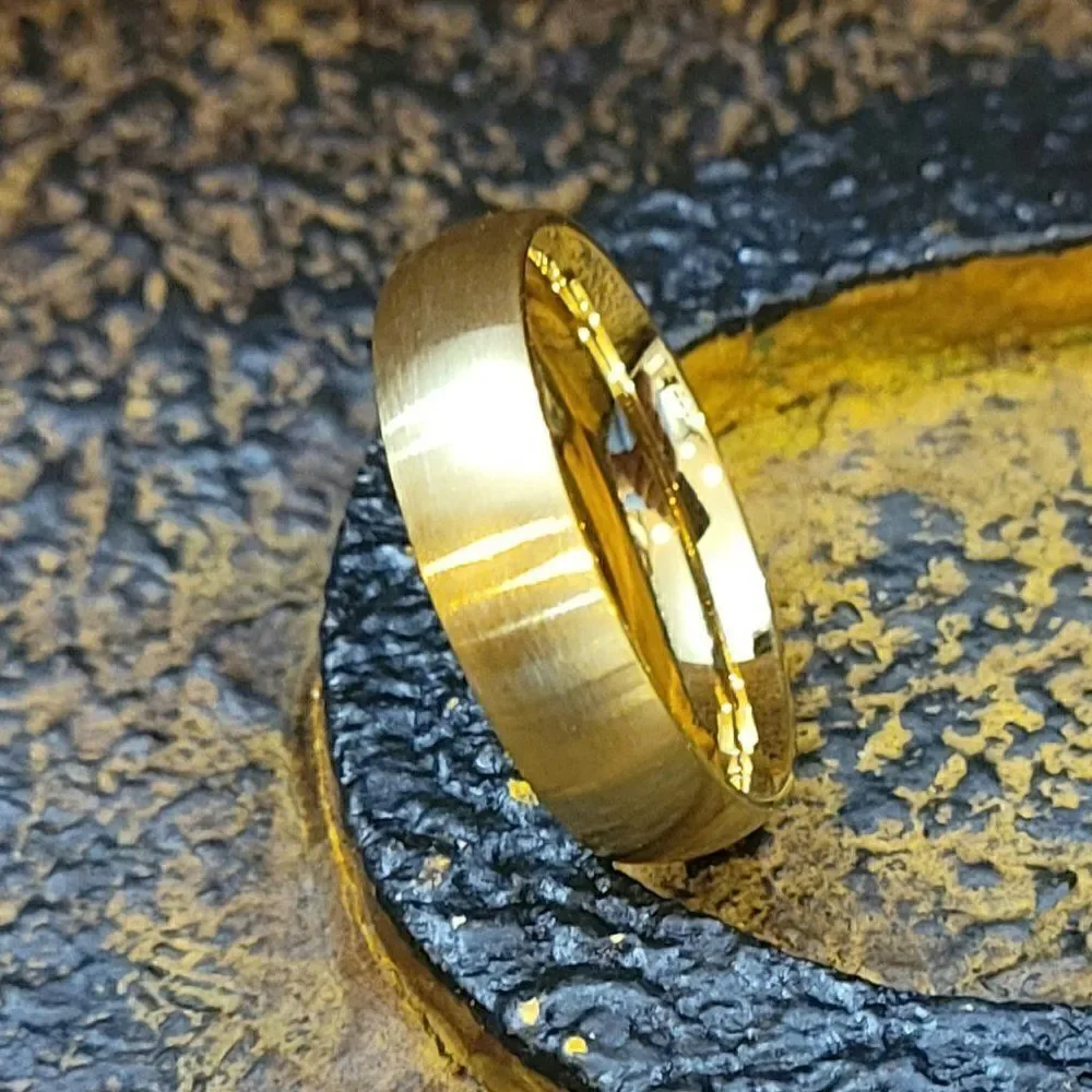 Personalized Women's Gold Wedding Ring - Engraved Gold Wedding For Girl's